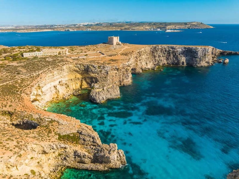 Comino: Blue Lagoon, Crystal Lagoon and Sea Caves Boat Tour - Gozo, Halfa Rock, and San Niklaw Bay