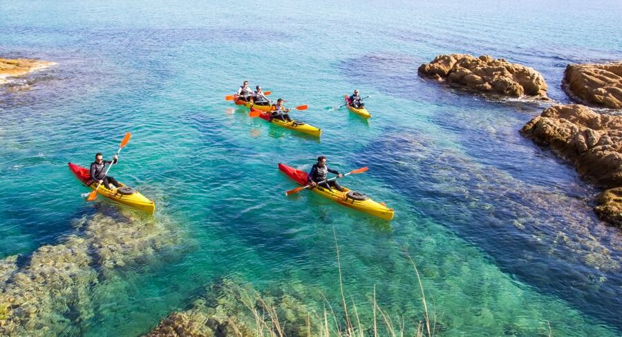 Costa Brava: Sea Caves Kayaking and Snorkeling Tour - Arriving at Sant Pol beach