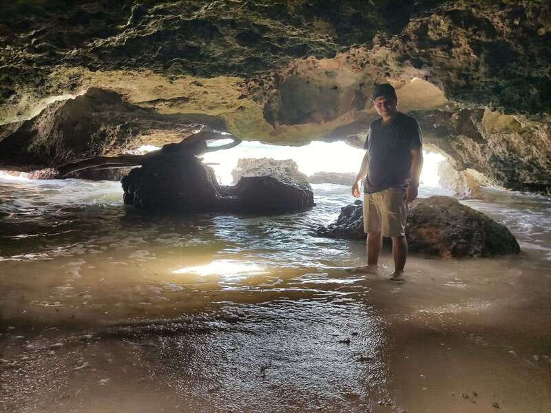 Cozumel: 5-Hour Private Caves and Ruins Tour with Lunch - Entering the caves at Buenavista Ranch