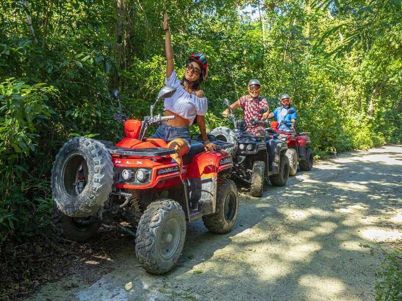 cozumel: ATV adventure with caverns, ruins with transfer - From Royal Village Plaza to El Cedral