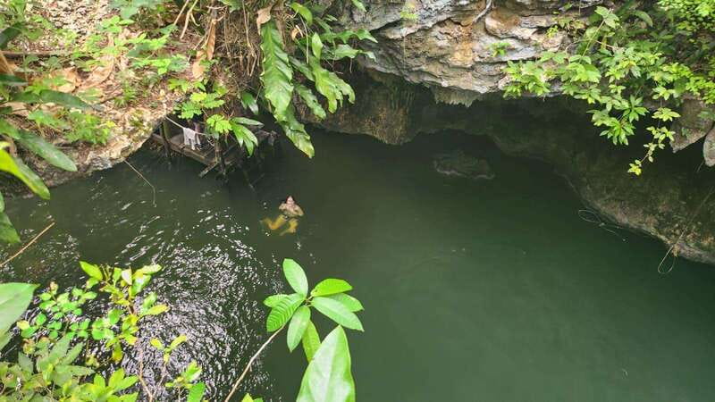 Cozumel: ATV Off-Road Adventure to Jade Cavern - Entering Jade Cenote and hearing the Mayan context