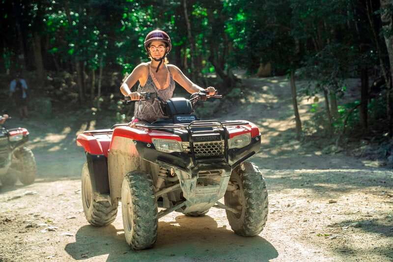 Cozumel: ATV Ride to Jade Cavern, Beach Club Access & Lunch - The ride to El Cedral and the ATV trail