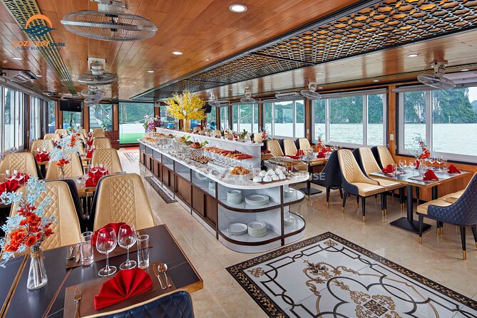 Cozy Bay Halong 5-Star Day Cruise, Buffet, Cave, Kayak, Swimming - What a $48 Ha Long Bay day really gives you