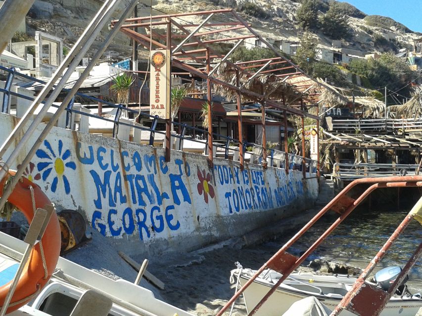Crete: Matala Beach and Hippie caves, Red beach - Exploring the cave-lined cliffs