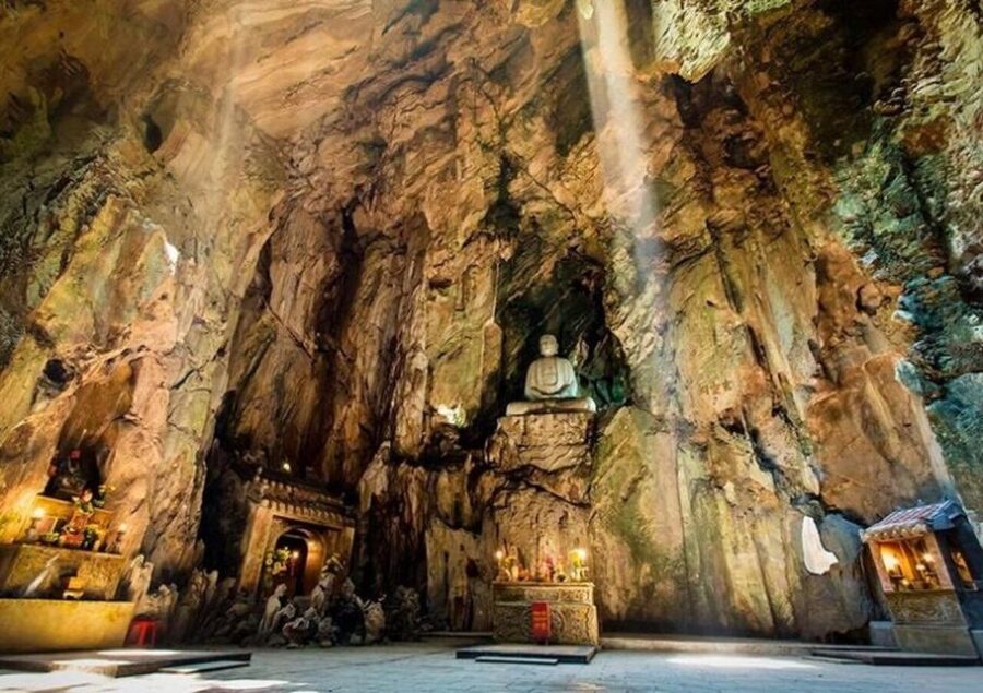 Da Nang : Lady Buddha - Marble Mountains - Am Phu Cave Tour - Lady Buddha gives the route its open-air finish