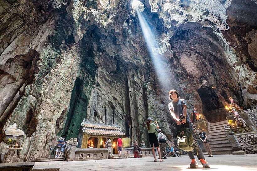 Da Nang: Marble Mountain, Am Phu Cave, and Lady Buddha … - Linh Ung Pagoda and the Lady Buddha viewpoint