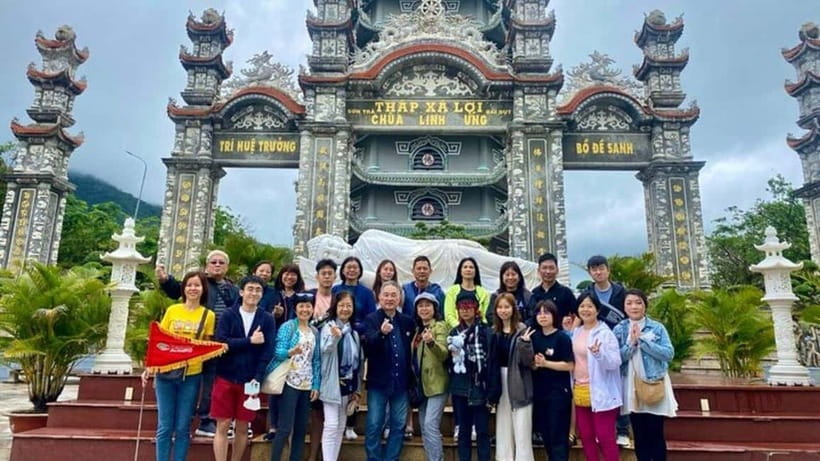 DaNang/HA: Lady Buddha, Marble Mountain & Am Phu Caves Tour - Marble Mountains: temples, caves, and stone steps