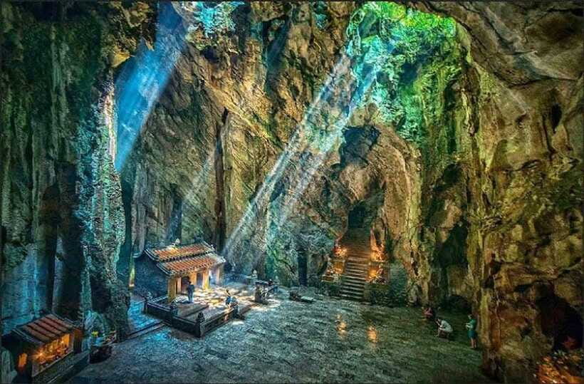 DaNang/HA: Lady Buddha, Marble Mountains, Am Phu Cave Tour - Non Nuoc stone village at the foot of the mountains
