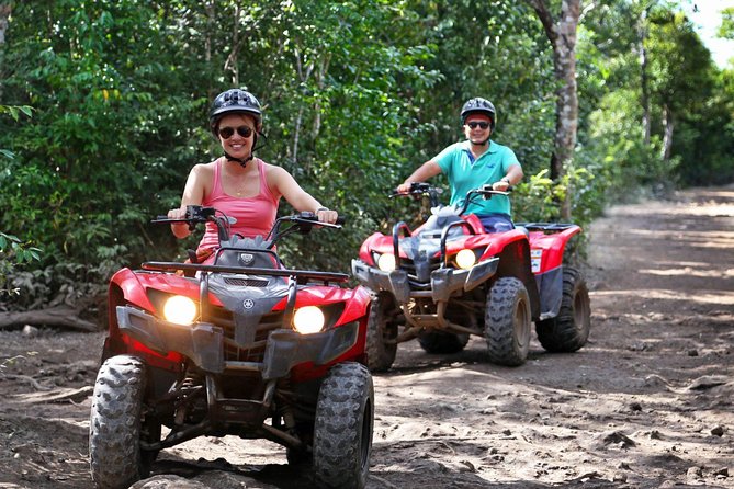 Drive an Atv shared, swim in a Cenote and ziplines in the Cancun - The shared ATV ride is the strongest active portion