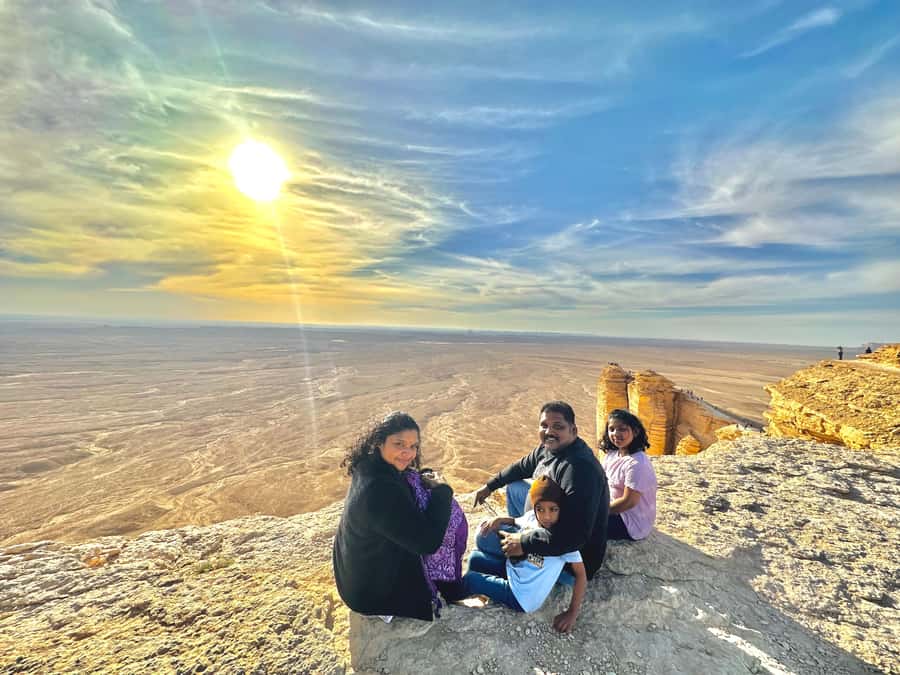 Edge of The World Riyadh,Camel Ride ,Bat Cave Visit & Dinner - The short camel ride across the desert