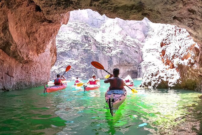 Emerald Cave Express Kayak Tour with Scenic & Historic Stops - Black Canyon scenery and 1920s history