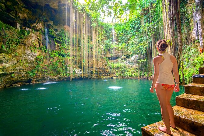 Exclusive Guided Tour: Chichen Itza - Cenote Ik Kil -Valladolid - Cenote Ik Kil is the day’s cool reset