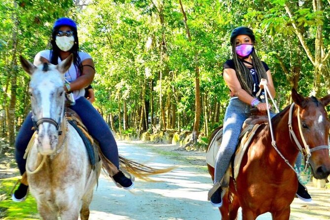 Extreme Horses Adventure with ATV, Ziplines & Cenote - ATV trails through the jungle area