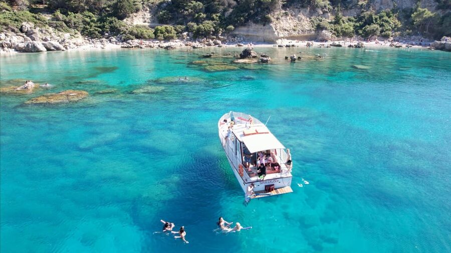 Faliraki: Boat Trip to Afantou Caves, Antony Quinn, Ladiko - Anthony Quinn Bay saves the longest stop for last