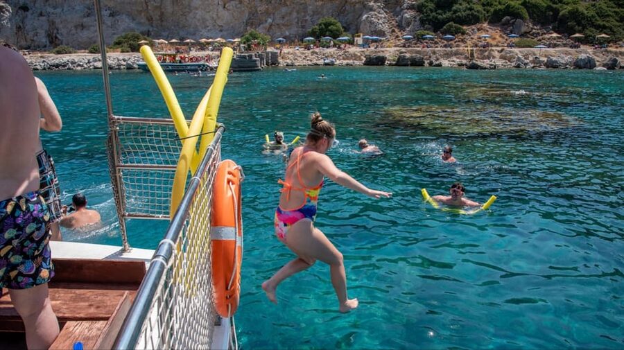 Faliraki: Boat Trip to Afantou Caves, Antony Quinn, Ladiko - Practical tips before you leave Faliraki Harbor