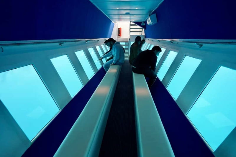 Faliraki: Boat Trip to Anthony Quinn & The Caves with Drinks - A yellow semi-submarine with a real reason to look below