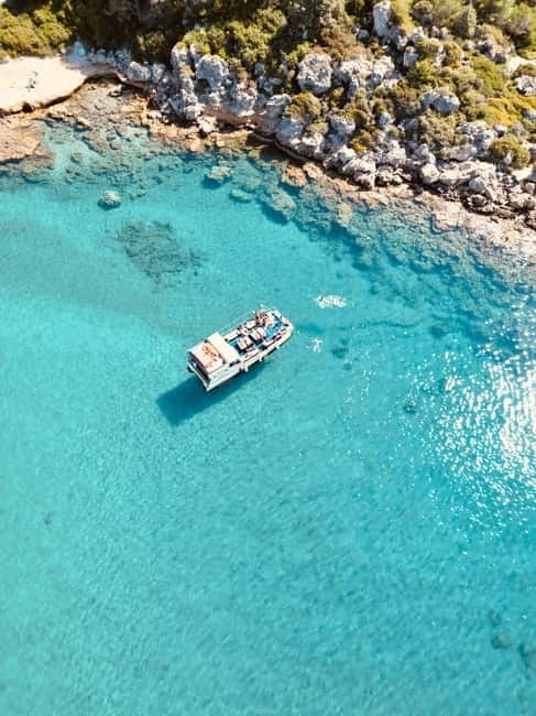 Faliraki: Boat Trip to Anthony Quinn & The Caves with Drinks - How the three-hour schedule feels from Faliraki