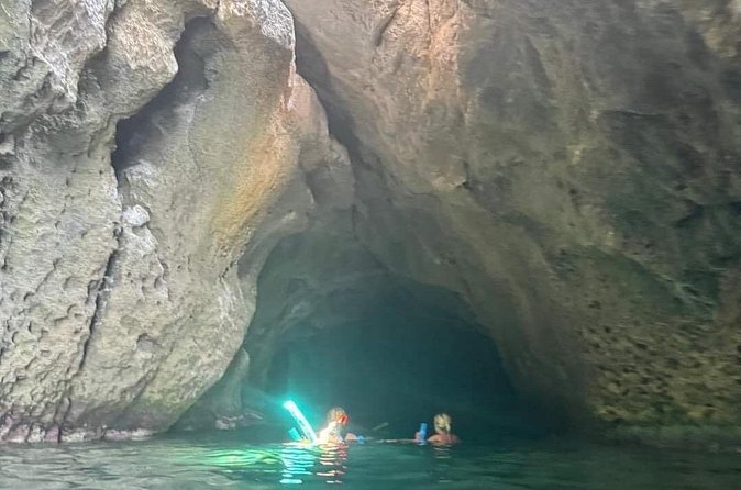 FALIRAKI: BOAT TRIP TO ANTONY QUINN, LADIKO, AFANDOU CAVES - A note about the number of swim stops