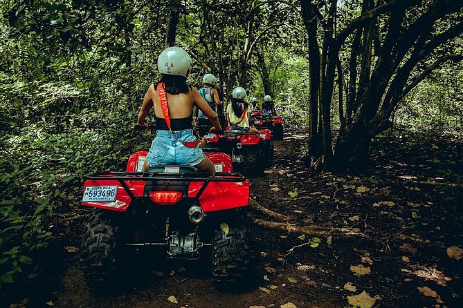 Family ATV Cenote Five Zip Lines Photos Taco Lunch Tequila Taste - The cenotes: freshwater, jumps, and a cave lagoon