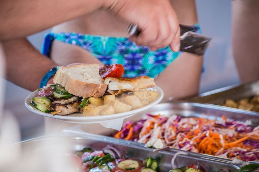 From Ag Anna: Rina's Cave and Ano and Kato Koufonisi Cruise - A homemade Naxian lunch served onboard