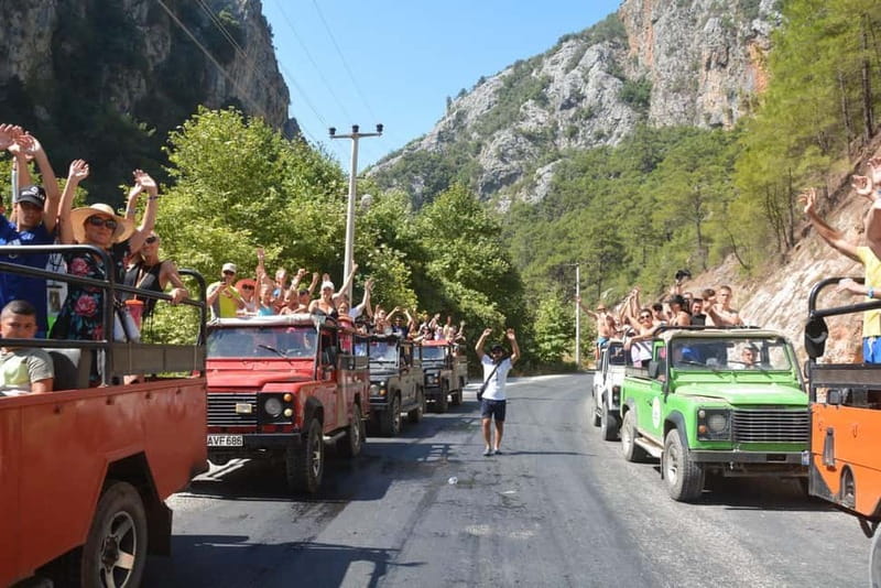 From Alanya: Jeep Safari with Lunch, Dim River & Cave - From Alanya to Cikcilli Terrace Park