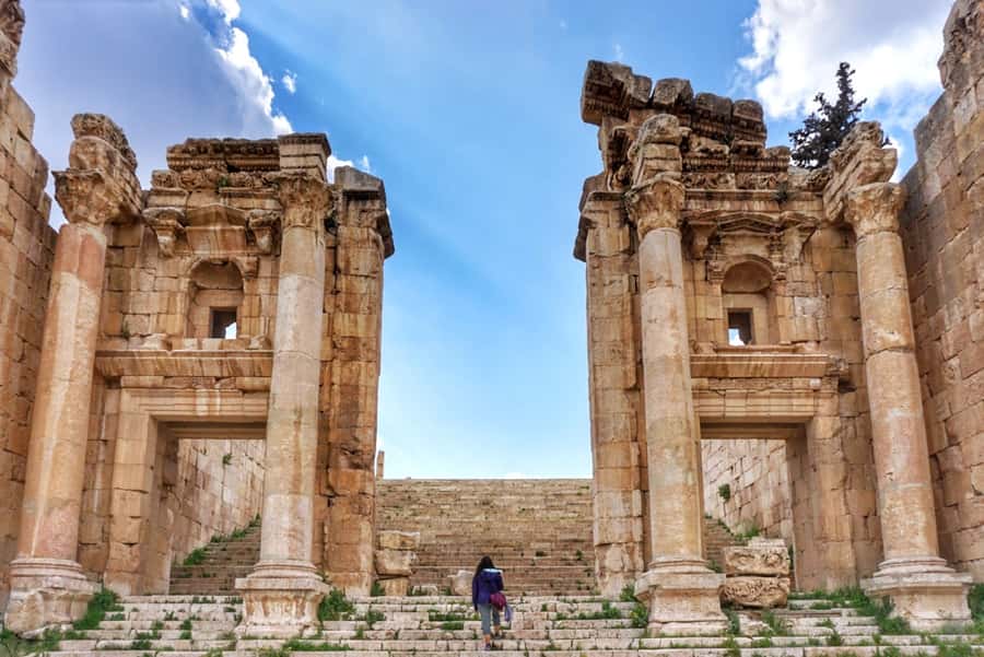 From Amman: Jerash, Umm Qais, and Jesus' Cave Private Trip - Umm Qais, where Roman stones meet open views
