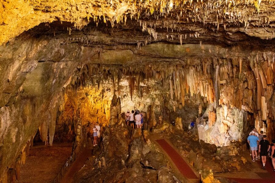 From Argostoli: Melissani Lake & Drogarati Caves Tour - Walking through Drogarati Cave