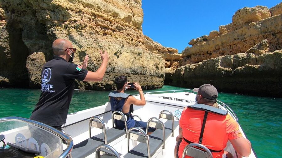From Armação de Pêra: Benagil Caves and Beaches Boat Tour - Albandeira Arch and the caves around it