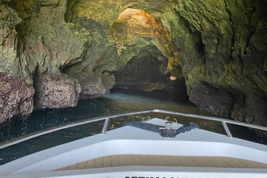 From Armação de Pêra: Sunset Boat Tour to Benagil Cave - A fast route through 10 caves and 12 beaches