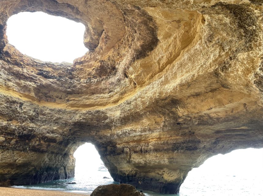 From Benagil: Benagil Caves Kayak Tour - Finding the yellow umbrella at Benagil Beach