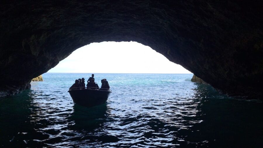 From Benagil: Coast Boat Tour with Benagil Cave - The boat, guides, and group size