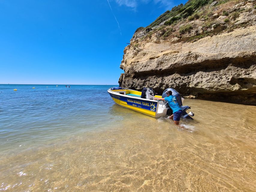 From Benagil: Coast Boat Tour with Benagil Cave - What happens from Taruga Benagil Tours to the first caves