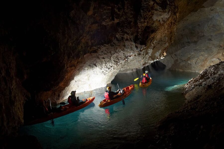 From Bled: Full-Day Underground Kayaking - What the kayaking is really like