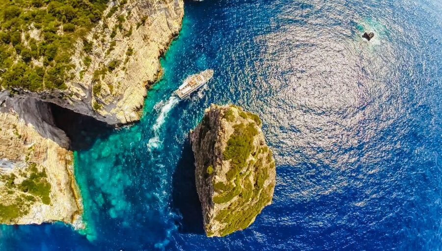 From Corfu: Day Cruise to Paxos, Antipaxos, and Blue Caves - Practical value at $53