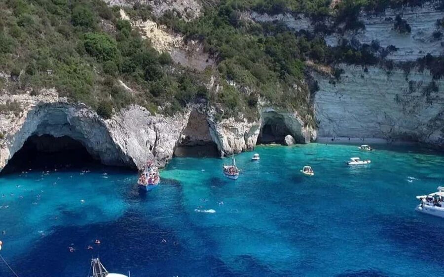 From Corfu: Paxos, Antipaxos & Blue Caves Day Trip by Boat - A full day on the Ionian Sea