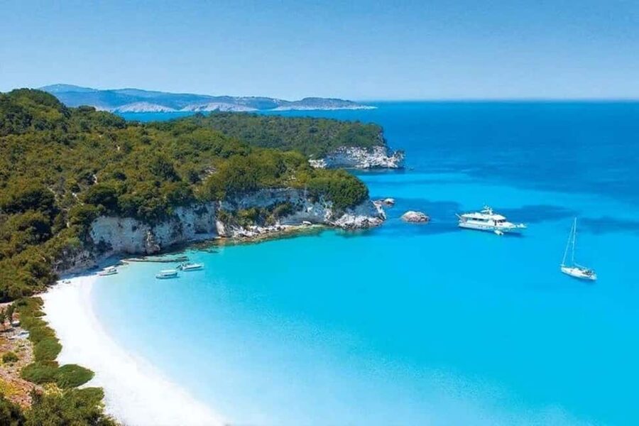From Corfu: Paxos, Antipaxos & Blue Caves Day Trip by Boat - Antipaxos: the day’s main swim stop