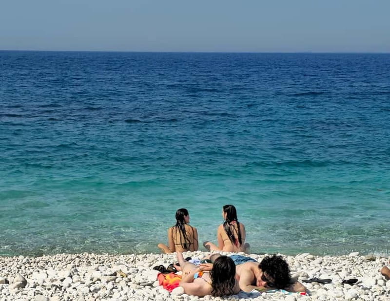 From Durres: Speed Boat to Sazan Island, Cave & Karaburun - Haxhi Ali Cave from the water