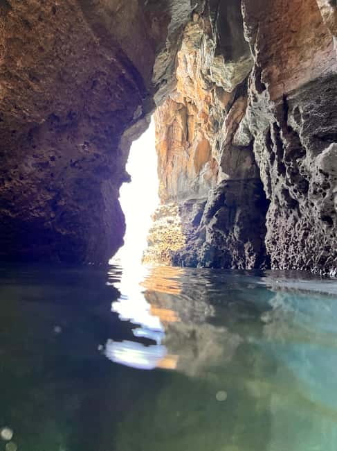 From Faliraki : Speedboat tour kalithea caves&antony kouin - Kallithea caves from sea level