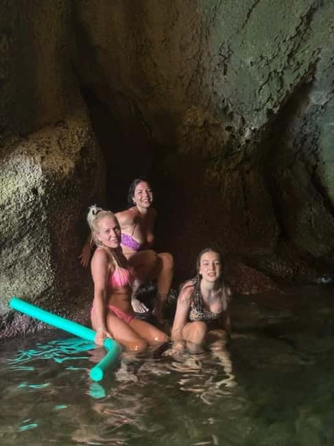 From Faliraki : Speedboat tour kalithea caves&antony kouin - Antony Queen Bay and its fish-filled shallows