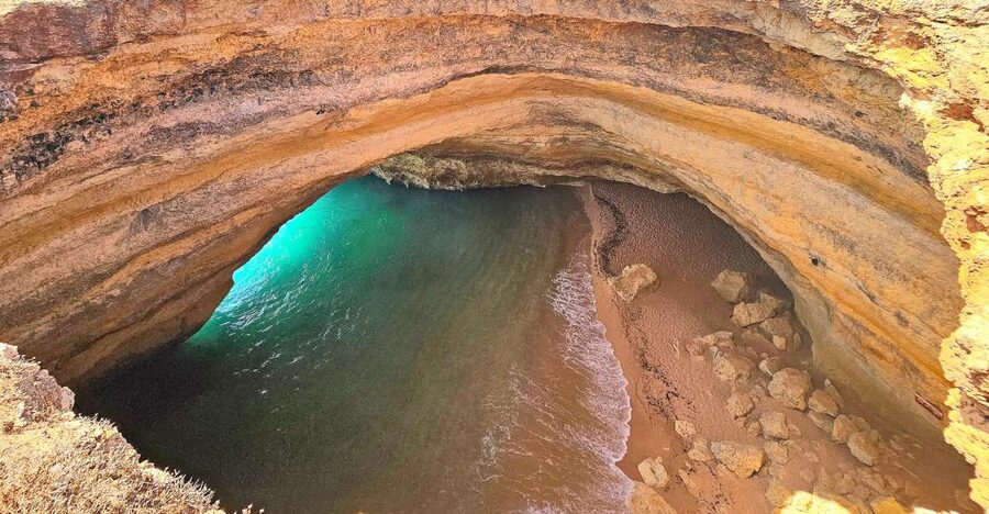 From Faro: The Original Benagil Cave, Marinha & More Tour - Algar Seco: the tour’s most hands-on stop