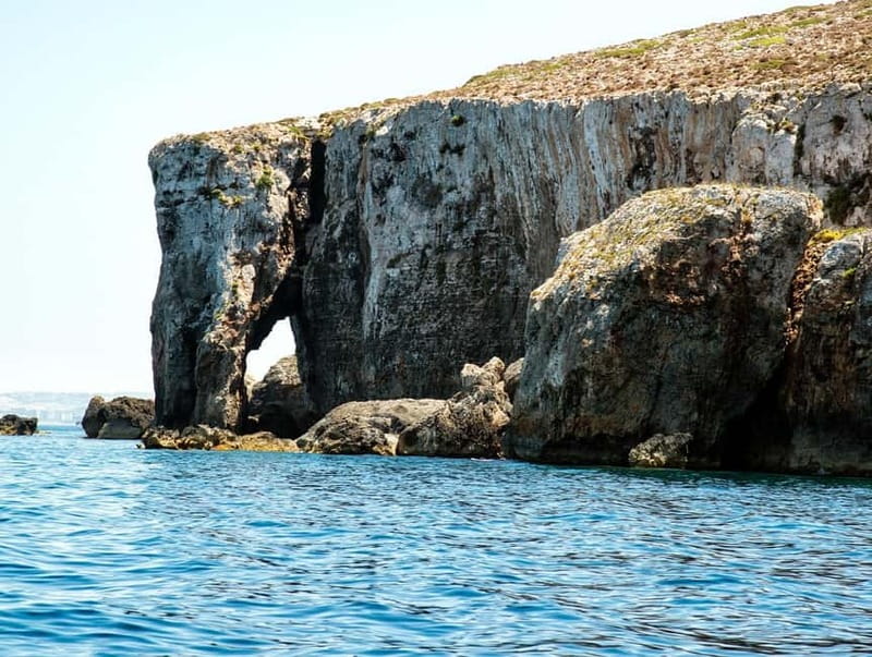 From Gozo:Around Comino, Blue Lagoon, Crystal Lagoon & Caves - Crystal Lagoon is the better swim stop