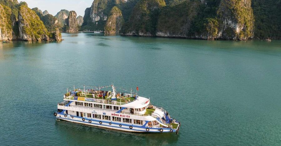 From Hanoi: Halong Bay Day Trip w/ Cave, Island & Kayak - Cruising among Halong Bay’s limestone towers