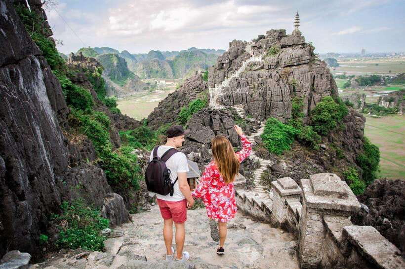 From Hanoi: Ninh Binh- Hoa Lu-Tam Coc- Mua Cave- Highlight - Vietnamese buffet lunch and local goat dishes
