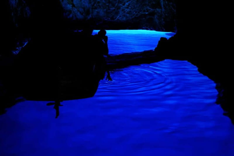 From Hvar: Blue Cave and Pakleni Islands Group Tour - Green Cave and its green-lit water