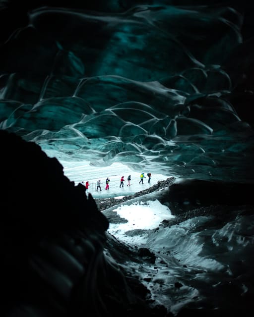 From Jökulsárlón: Vatnajökull Glacier Blue Ice Cave Tour - Inside the natural ice cave