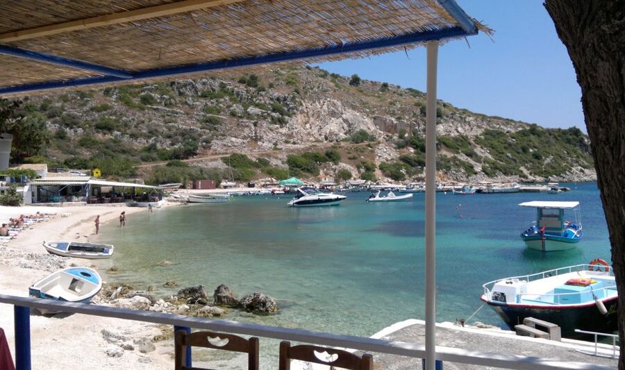 From Kefalonia: Blue Cave Boat Cruise & Shipwreck Photo Stop - Navagio Shipwreck Beach from the water