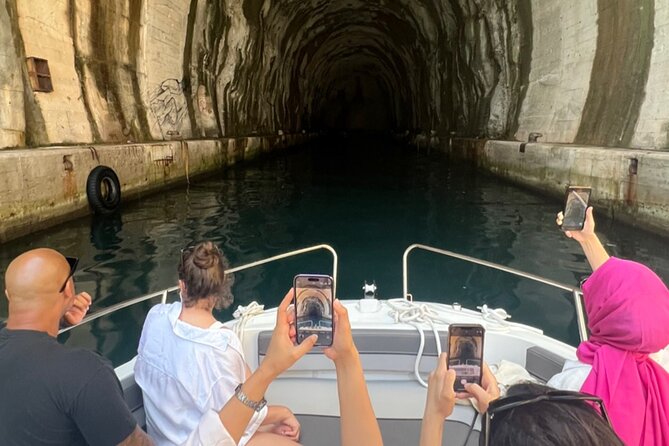 From Kotor: Boat to Blue Cave & Lady of the Rocks &Submarine Base - The Blue Cave is the headline stop