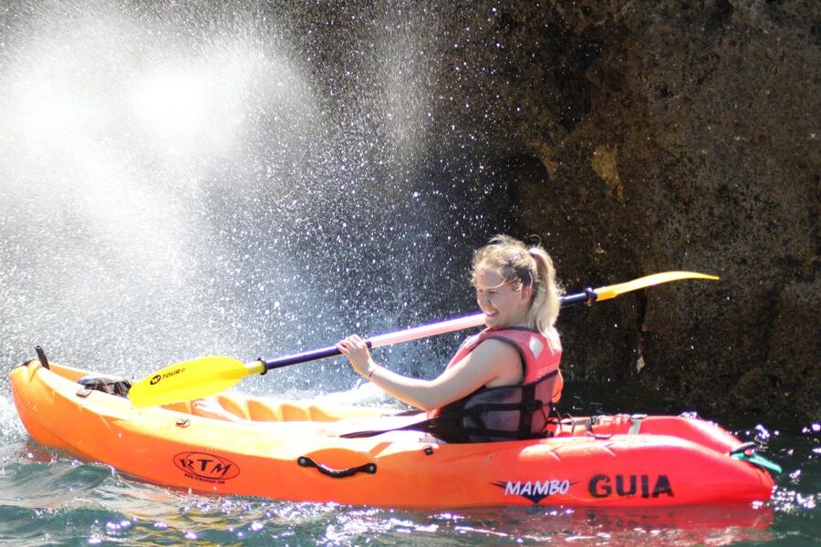 From Lagos: Algarve Coast and Caves by Kayak - The 2.5-hour route from shore to grotto