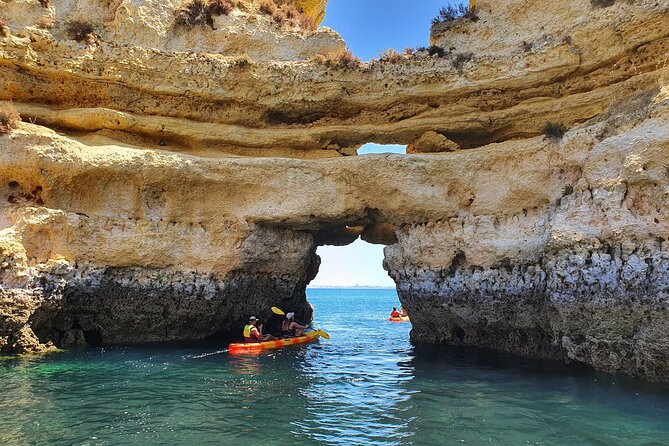 From Lagos: Kayak Tour of Ponta da Piedade Caves on Catamaran - The catamaran ride and onboard briefing
