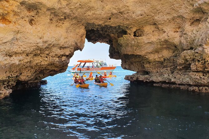 From Lagos: Kayak Tour of Ponta da Piedade Caves on Catamaran - The swim, reboarding, and cruise back